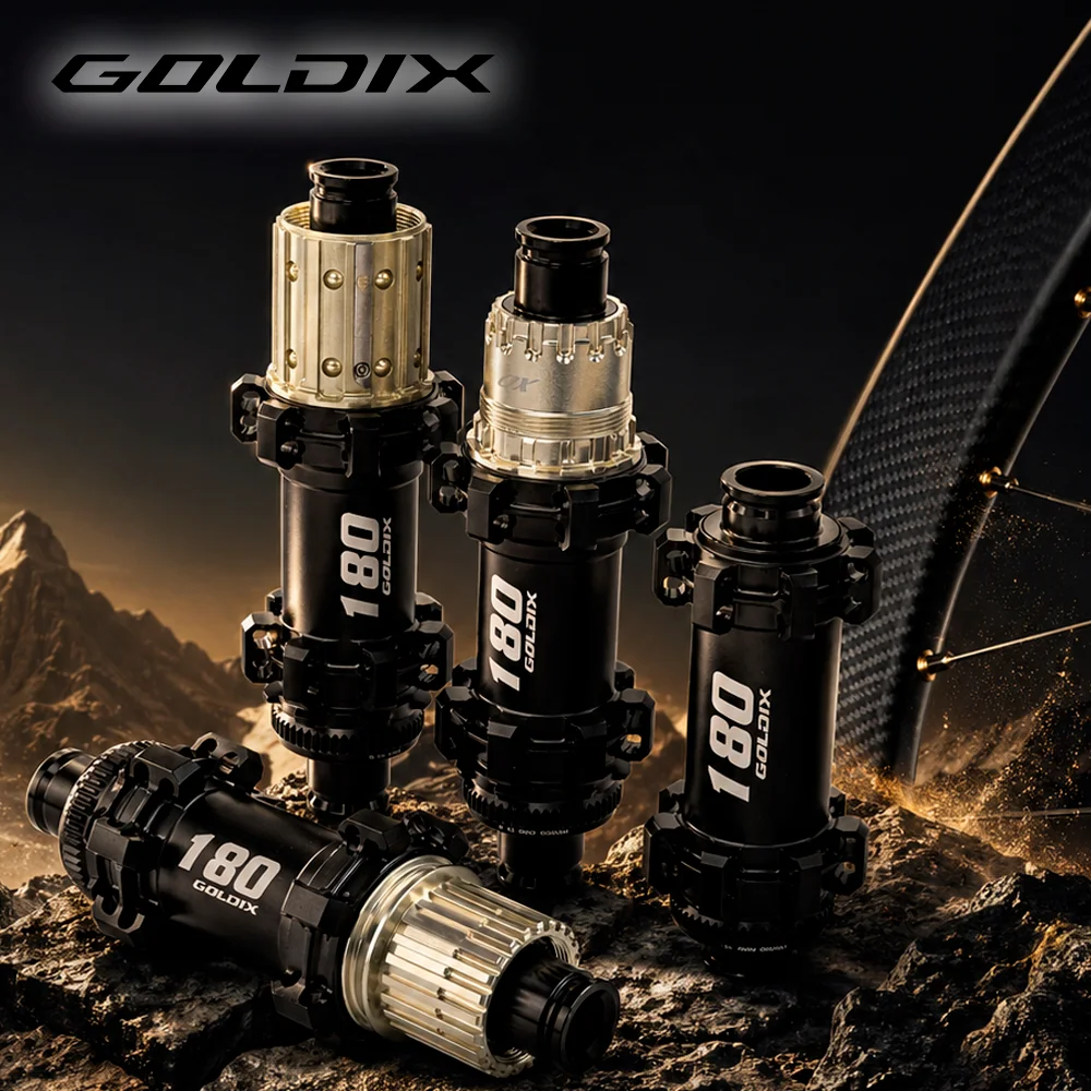 GOLDIX M180 MTB XC Hub, Carbon Spoke Ready, Centerlock Disc Brake, 60T Ratchet System, 28 Hole Thru Axle, Compatible with Shiman
GOLDIX M180 MTB XC Hub, Carbon Spoke Ready, Centerlock Disc Brake, 60T Ratchet System, 28 Hole Thru Axle, Compatible with Shiman