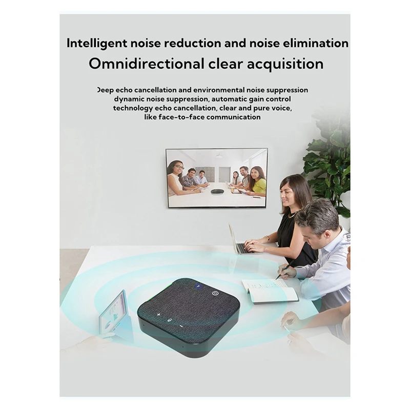 Omnidirectional Microphone Wireless Video Conference Speakerphone USB Bluetooth Microphone For PC Laptop Computer
Omnidirectional Microphone Wireless Video Conference Speakerphone USB Bluetooth Microphone For PC Laptop Computer