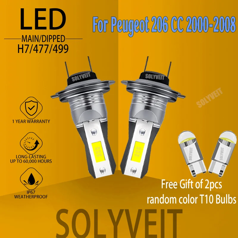 More light output, simplified installation: H7 LED High Low Beam For Peugeot 206 CC 2000 2001 2002 2003 2004 2005 2006 2007 2008
More light output, simplified installation: H7 LED High Low Beam For Peugeot 206 CC 2000 2001 2002 2003 2004 2005 2006 2007 2008