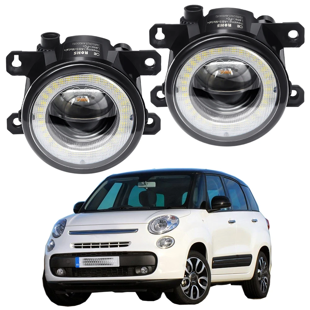 2 Pieces Car Fog Light Assembly For Fiat 500L 2012-2017 30W LED Lens Angel Eye Daytime Running Light DRL 4000LM 12V
2 Pieces Car Fog Light Assembly For Fiat 500L 2012-2017 30W LED Lens Angel Eye Daytime Running Light DRL 4000LM 12V