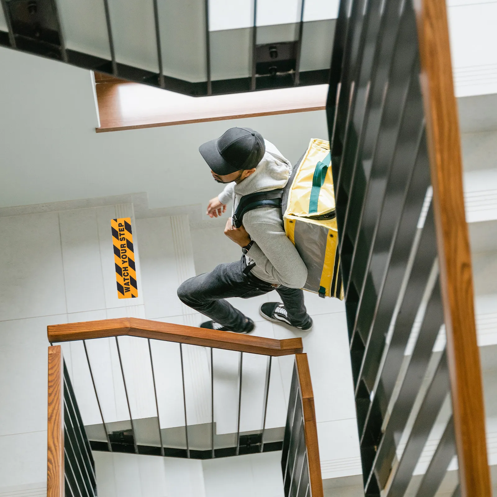 2Pcs Vibrant Yellow Black Watch Your Step Stickers Non Slip Adhesive Safety Tape for Stairs Steps Badminton Courts Haunted House
2Pcs Vibrant Yellow Black Watch Your Step Stickers Non Slip Adhesive Safety Tape for Stairs Steps Badminton Courts Haunted House