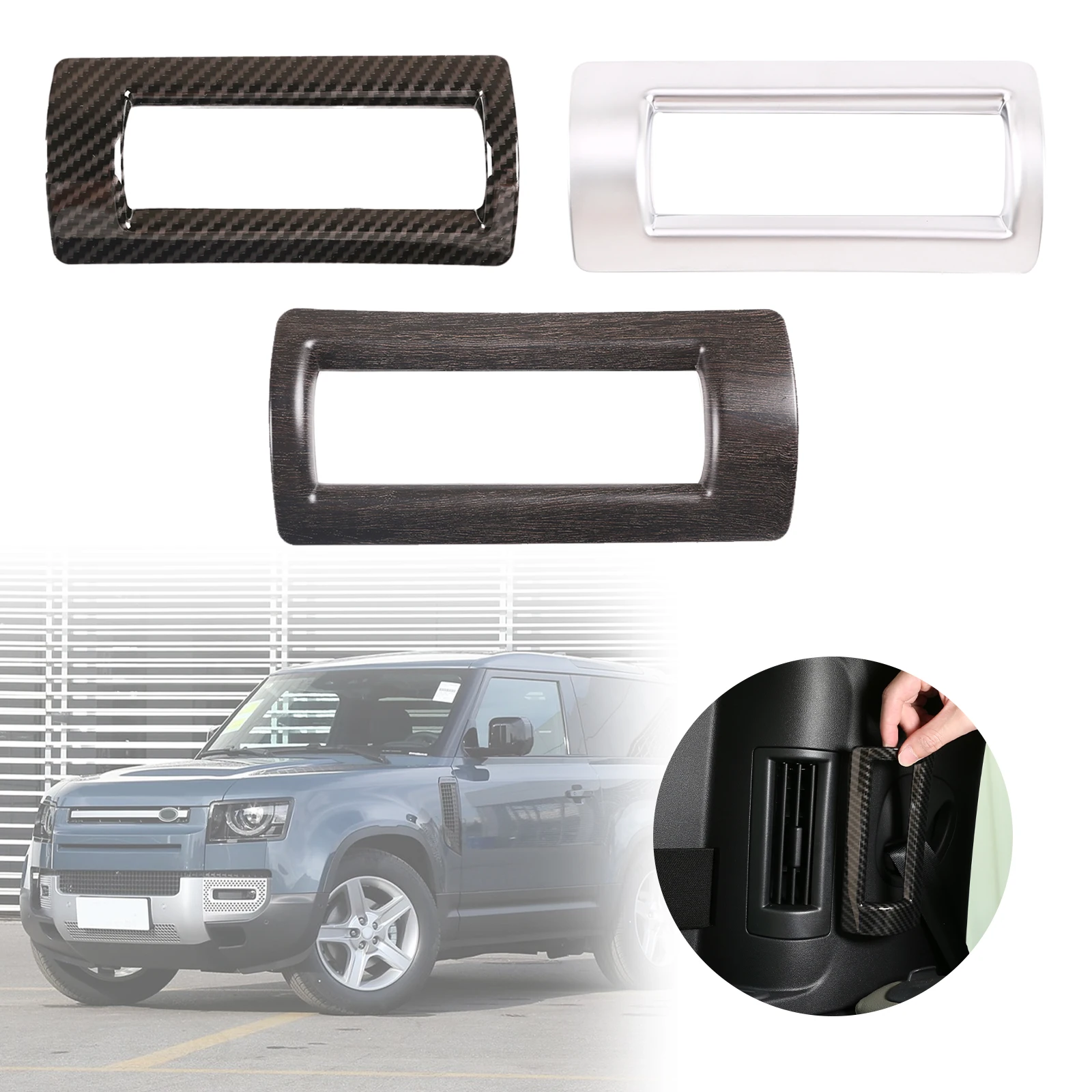 1PCS Car C-pillar Air Conditioning Air Vent Outlet Frame Trim Cover For Land Rover Defender 110 2020-2023 Interior Accessories
1PCS Car C-pillar Air Conditioning Air Vent Outlet Frame Trim Cover For Land Rover Defender 110 2020-2023 Interior Accessories