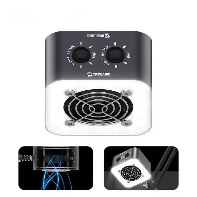 Mechanic SMOKE Light 3 in 1 Fan Lighting Heat Dissipation, Extra Long Swing Arm Universal Adjustment Bracket, Repair Hand Tools
Mechanic SMOKE Light 3 in 1 Fan Lighting Heat Dissipation, Extra Long Swing Arm Universal Adjustment Bracket, Repair Hand Tools