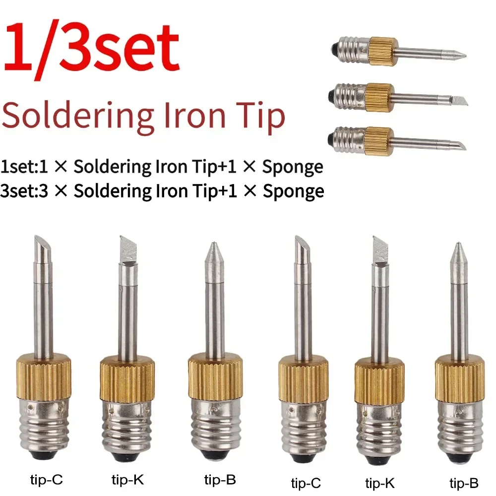 1/3set E10 Inter Face Soldering Iron Tips Weld Tips USB Soldering Set B C K Type Welding Head Soldering Tool Branding Iron
1/3set E10 Inter Face Soldering Iron Tips Weld Tips USB Soldering Set B C K Type Welding Head Soldering Tool Branding Iron