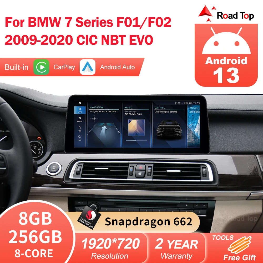 Android 13 сенсорный экран для BMW 7 серии F01 F02 2009-2020 беспроводной Carplay Android автомобильный радиоприемник мультимедийный плеер дисплей
Android 13 сенсорный экран для BMW 7 серии F01 F02 2009-2020 беспроводной Carplay Android автомобильный радиоприемник мультимедийный плеер дисплей