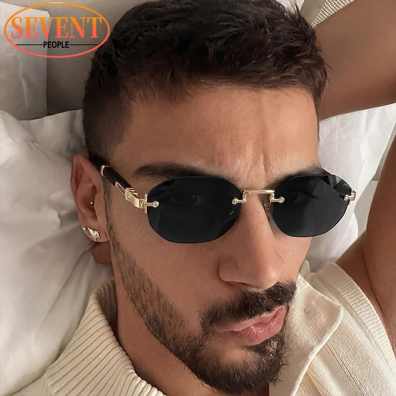 Small Polygon Rimless Punk Sunglasses Men 2026 Luxury Designer Vintage Steampunk Rectangle Sun Glasses Retro Driving Eyewear
Small Polygon Rimless Punk Sunglasses Men 2026 Luxury Designer Vintage Steampunk Rectangle Sun Glasses Retro Driving Eyewear