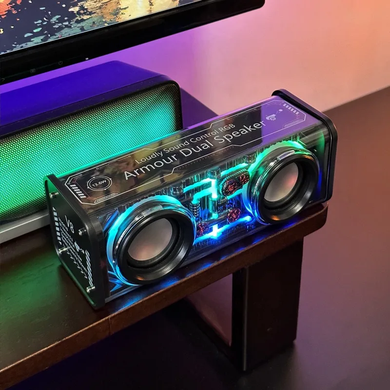 Беспроводной динамик Bluetooth, сабвуфер для домашнего использования на открытом воздухе, красочная карта, вставленная в многоцветная окружающая освещение, небольшая аудиосистема
Беспроводной динамик Bluetooth, сабвуфер для домашнего использования на открытом воздухе, красочная карта, вставленная в многоцветная окружающая освещение, небольшая аудиосистема