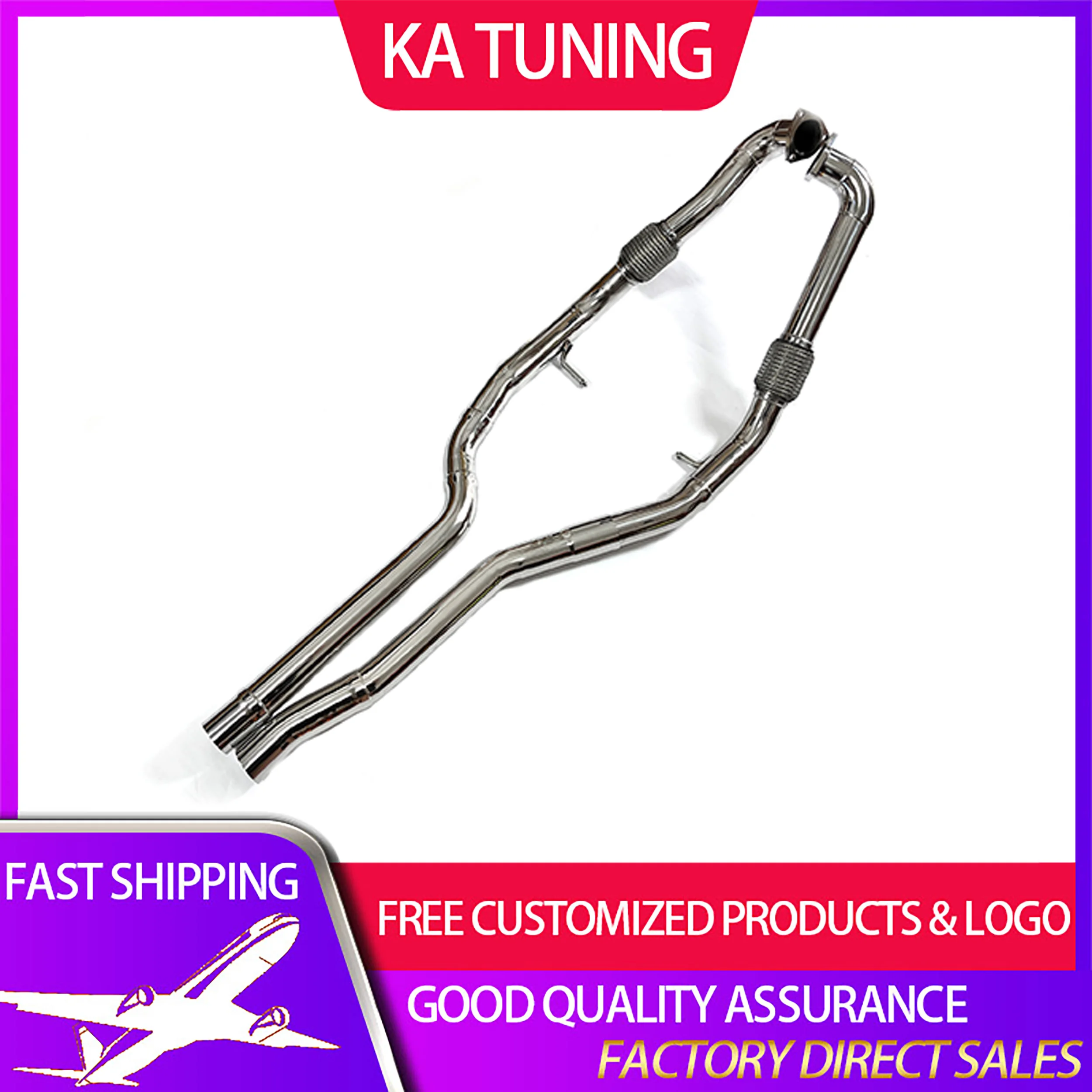 Auto parts for enhancing vehicle performance, with bellows, suitable for the steel front pipe of Audi S5 B9 3.0T
Auto parts for enhancing vehicle performance, with bellows, suitable for the steel front pipe of Audi S5 B9 3.0T