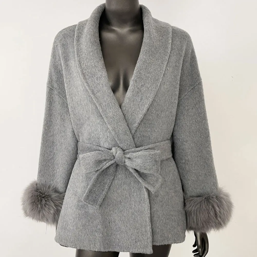 OFTBUY Wool Jacket Women 2025 New Autumn Winter Natural Fox Fur Coat Female Fashion Solid Real Fur Overcoat Woolen Outerwear
OFTBUY Wool Jacket Women 2025 New Autumn Winter Natural Fox Fur Coat Female Fashion Solid Real Fur Overcoat Woolen Outerwear