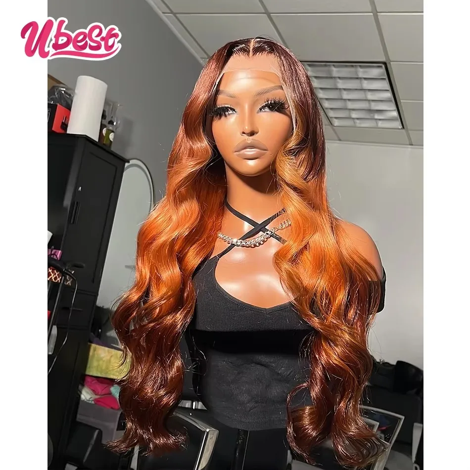 Ubest 13X6 Transparent Lace Front Wigs Body Wave 100 Human Hair Ombre Ginger Brown Colored 5X5 Closure Wig Pre Plucked For Women
Ubest 13X6 Transparent Lace Front Wigs Body Wave 100 Human Hair Ombre Ginger Brown Colored 5X5 Closure Wig Pre Plucked For Women