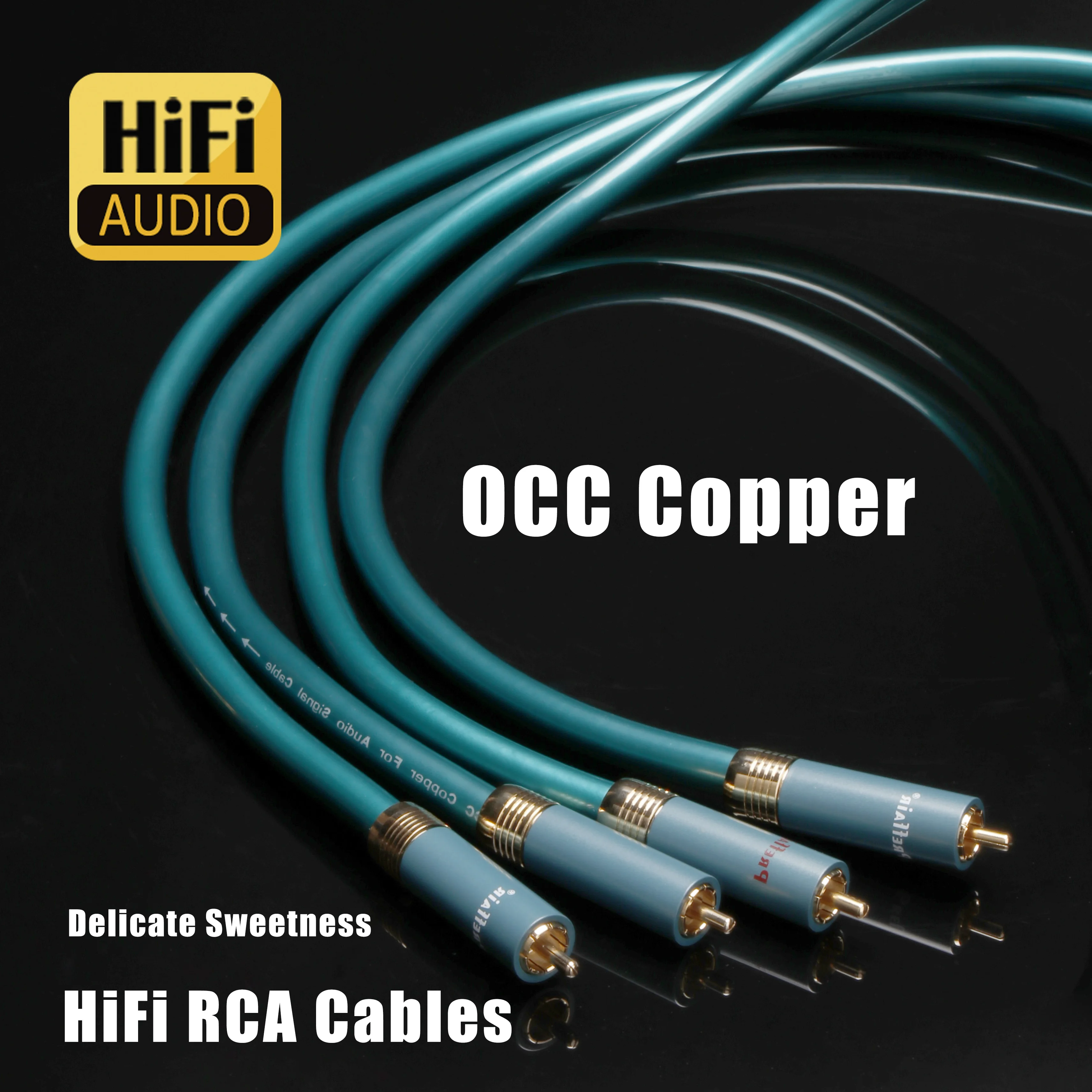Pair Preffair X406 RCA Cable OCC Silver Plated RCA Interconnect Audio Cable hifi audio Power Amplifier CD Player DAC
Pair Preffair X406 RCA Cable OCC Silver Plated RCA Interconnect Audio Cable hifi audio Power Amplifier CD Player DAC