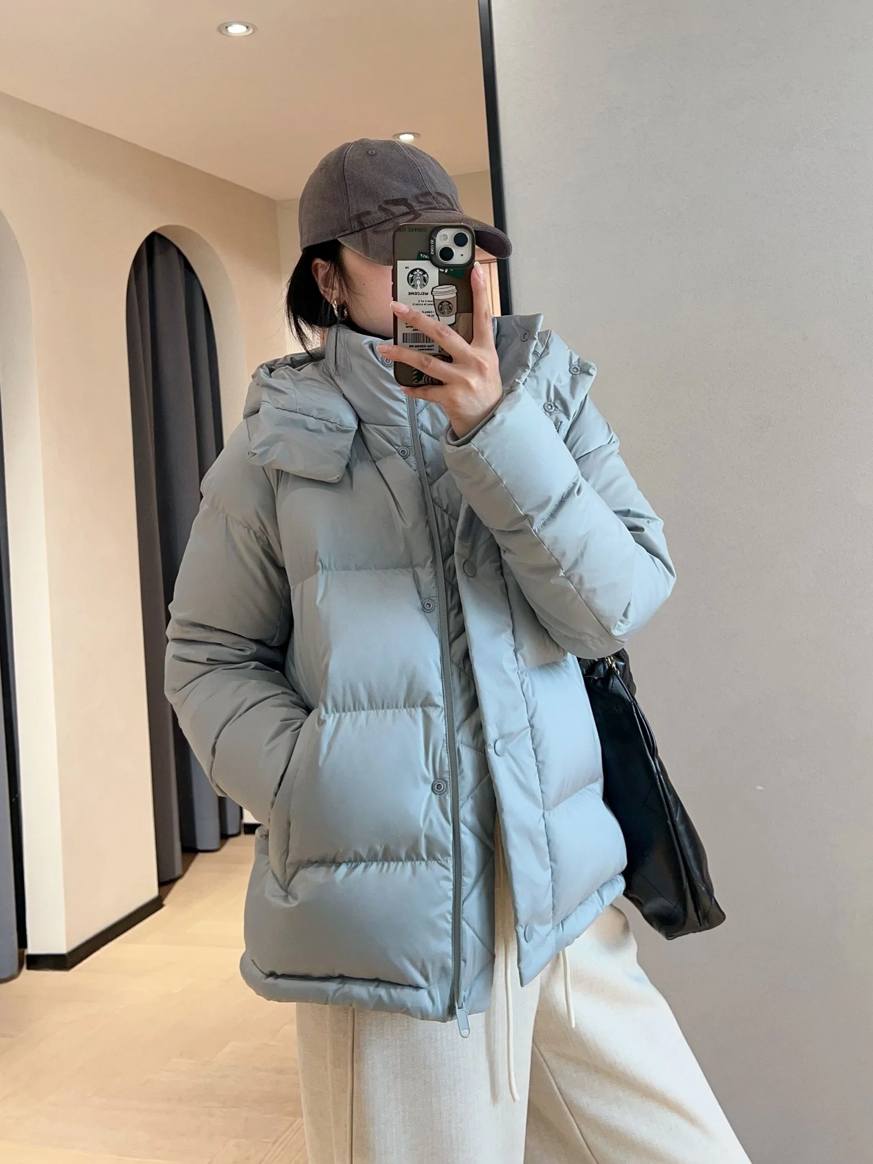 Зимняя женская куртка WTHEONLU Home Thiened Warm 90 из белого гусиного пуха, пятислойная, с капюшоном, для повседневной носки
Зимняя женская куртка WTHEONLU Home Thiened Warm 90 из белого гусиного пуха, пятислойная, с капюшоном, для повседневной носки