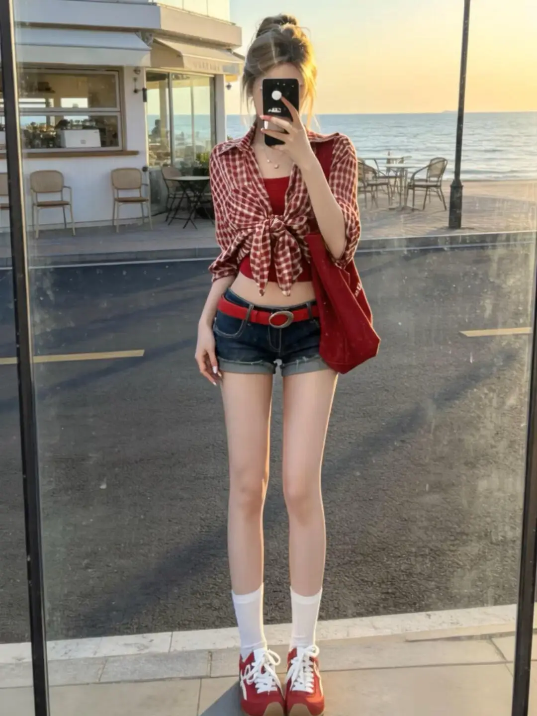 Spring 2026 Korean Style Red Plaid Long Sleeve Women's Shirt Sun Protection Dopaamine Beautiful Top Breathable Comfortable Fit
Spring 2026 Korean Style Red Plaid Long Sleeve Women's Shirt Sun Protection Dopaamine Beautiful Top Breathable Comfortable Fit