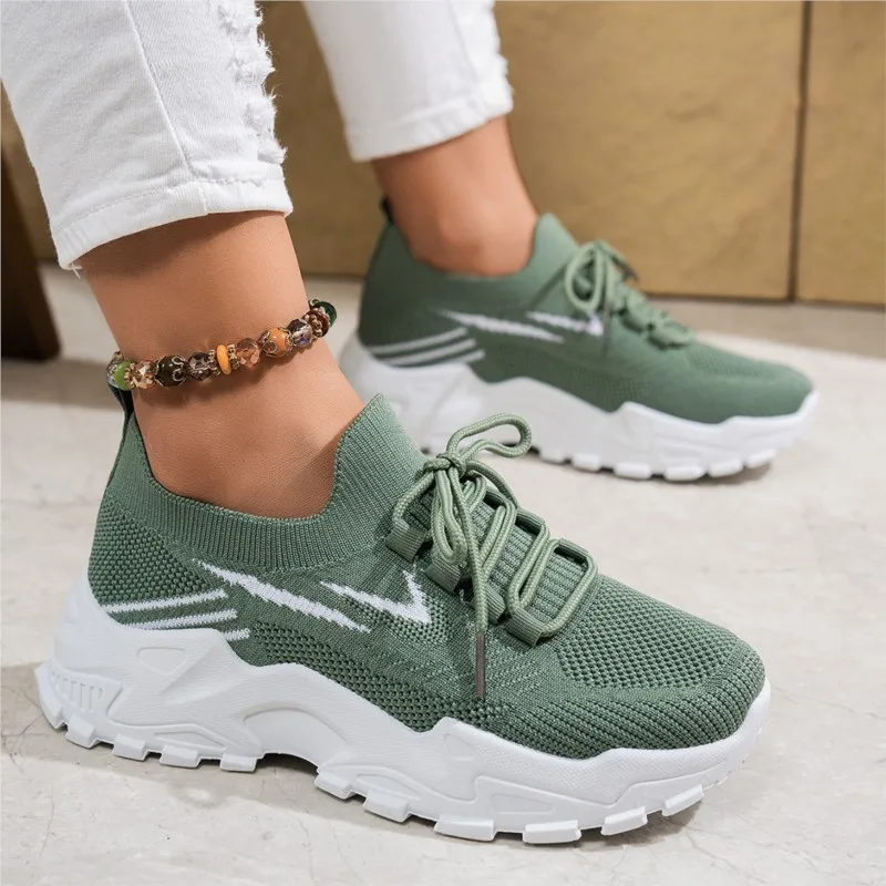 Zapatillas Mujer Sneakers Women Knitting Trendy Mesh Platform Socks Shoes Tenis Breathable Socofy Sports Shoes Women Flats 1688
Zapatillas Mujer Sneakers Women Knitting Trendy Mesh Platform Socks Shoes Tenis Breathable Socofy Sports Shoes Women Flats 1688