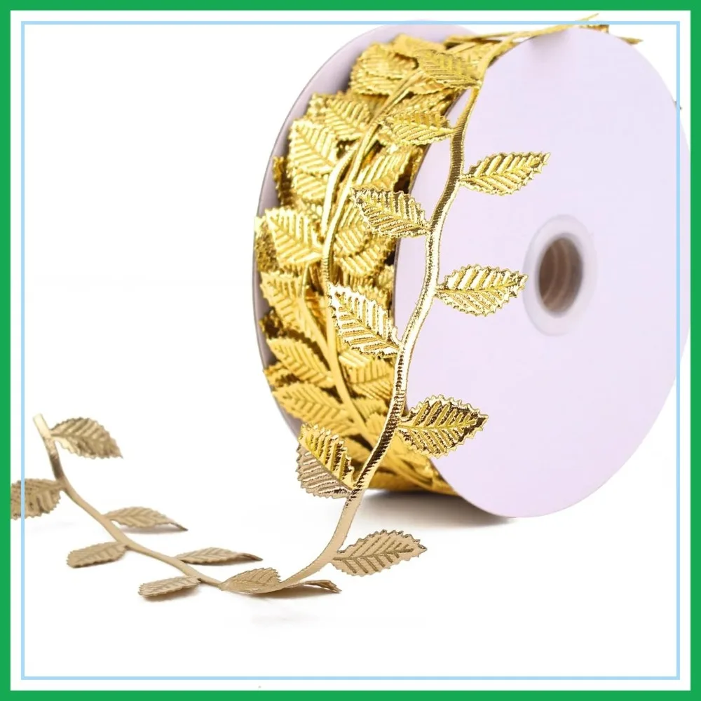 20 Yards Gold Leaf Ribbon, Greek Goddess Decor, Gift Wrapping, Wedding Garland String Rope
20 Yards Gold Leaf Ribbon, Greek Goddess Decor, Gift Wrapping, Wedding Garland String Rope