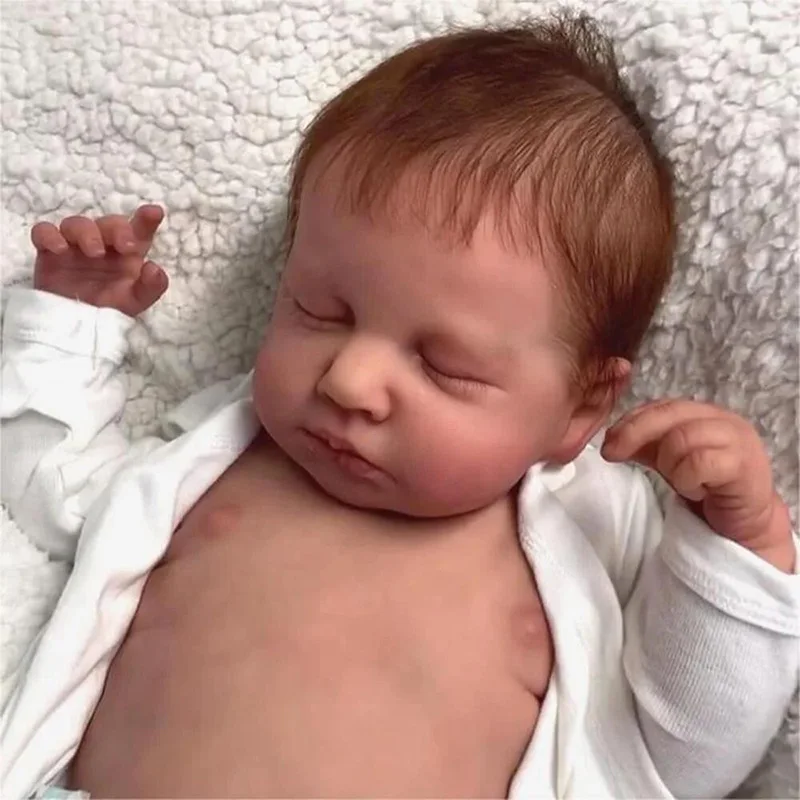 48cm Full Vinyl Girl Boy Body Silicone Reborn Doll Loulou with Hand Rooted Hair 3D Skin High Quality Gift
48cm Full Vinyl Girl Boy Body Silicone Reborn Doll Loulou with Hand Rooted Hair 3D Skin High Quality Gift