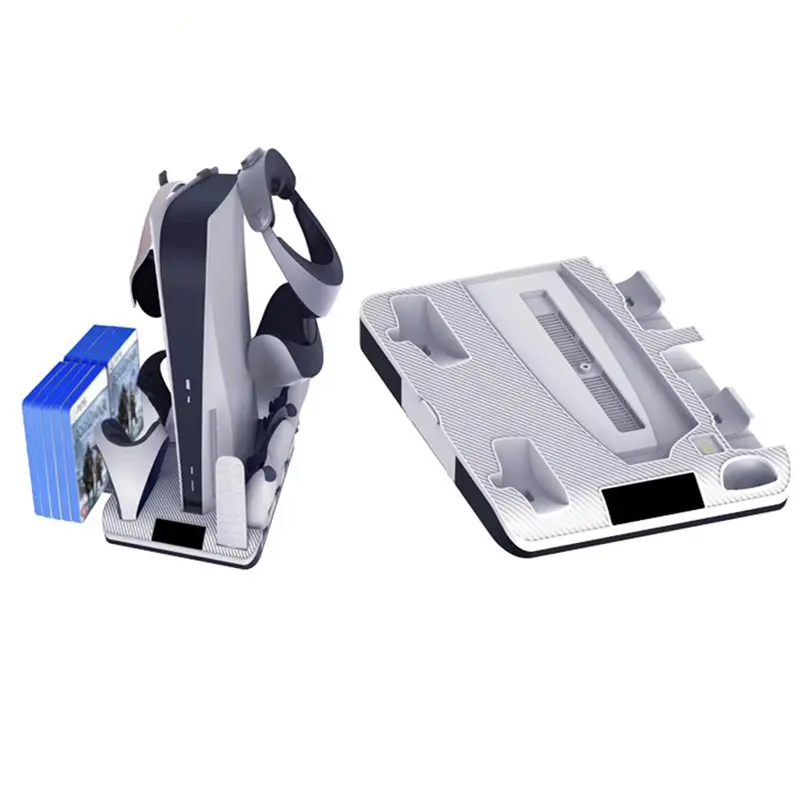 ABFN-For PSVR2 Handle Dock Multifunctional Cooling Stand With Dual Controller For PS5 Console CD VR Helmet Storage
ABFN-For PSVR2 Handle Dock Multifunctional Cooling Stand With Dual Controller For PS5 Console CD VR Helmet Storage