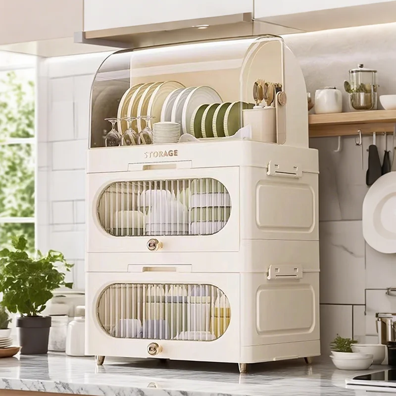 Large Capacity Kitchen Bowl Cabinet Multi-layer Countertop Drainage Covered Lid Dishware Storage Box New 2026 Plastic Bowl Rack
Large Capacity Kitchen Bowl Cabinet Multi-layer Countertop Drainage Covered Lid Dishware Storage Box New 2026 Plastic Bowl Rack
