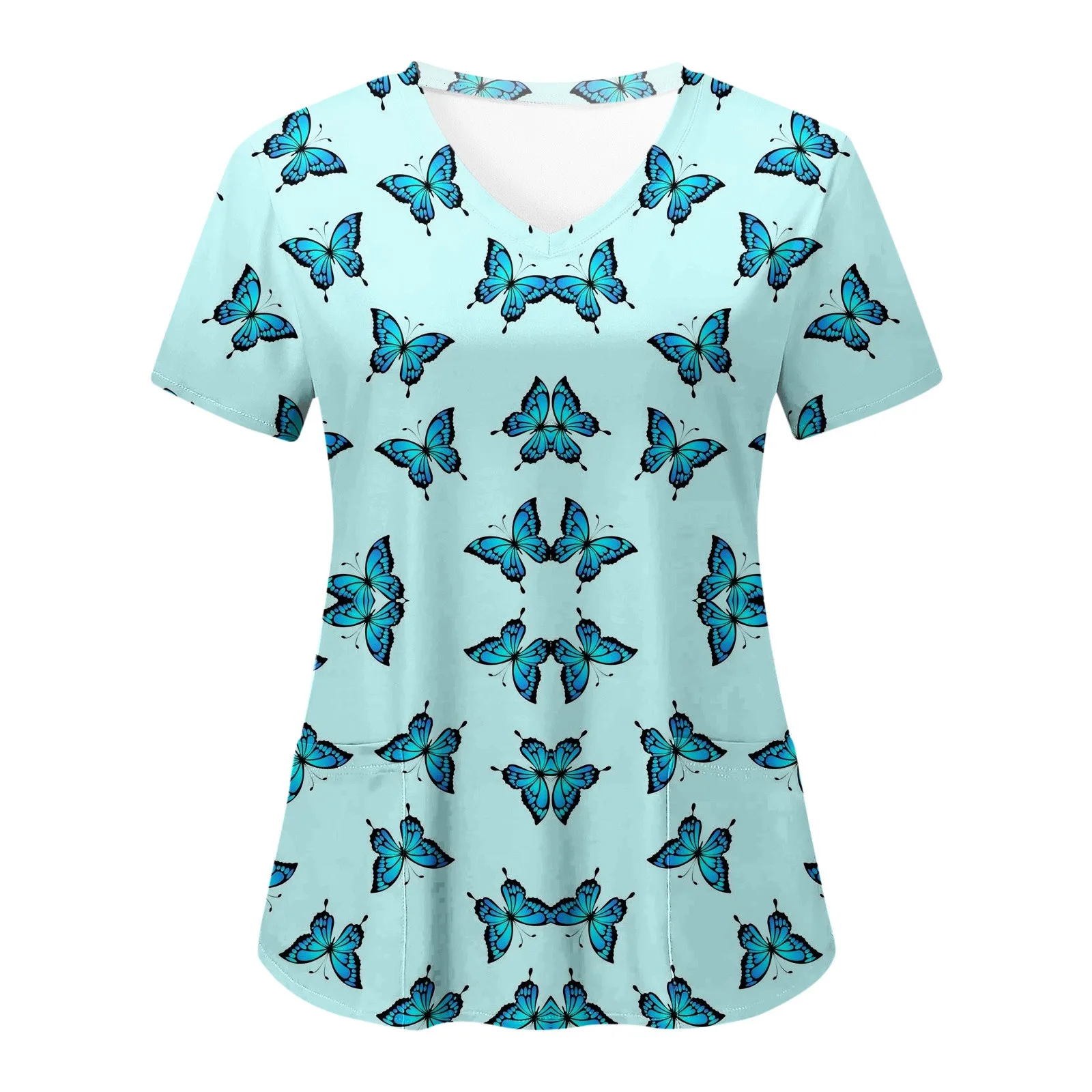 Medical Uniforms Womens Butterfly Print Nursing Scrubs Shirts Short Sleeve V Neck Pockets Uniforms Medical Uniforms Workwear Top
Medical Uniforms Womens Butterfly Print Nursing Scrubs Shirts Short Sleeve V Neck Pockets Uniforms Medical Uniforms Workwear Top