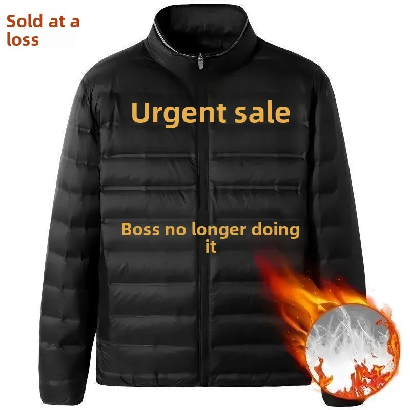 Ultra-Thin Men's down Cotton Jacket Lightweight Warm Fashionable Youth Style Regular Length Collar Pure Color No Hood
Ultra-Thin Men's down Cotton Jacket Lightweight Warm Fashionable Youth Style Regular Length Collar Pure Color No Hood