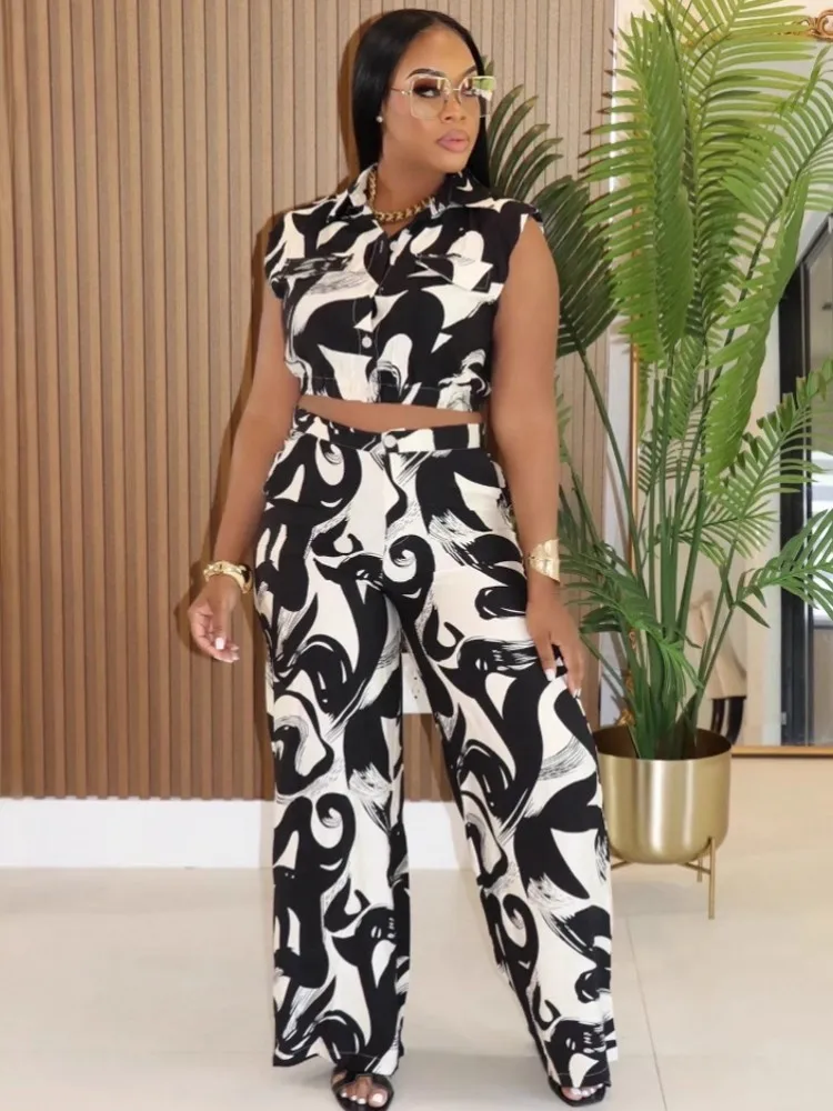 2 Piece Sets African Sets For Women New African Print Elastic Bazin Baggy Pants Rock Style Dashiki Famous Suit Lady Outfits
2 Piece Sets African Sets For Women New African Print Elastic Bazin Baggy Pants Rock Style Dashiki Famous Suit Lady Outfits