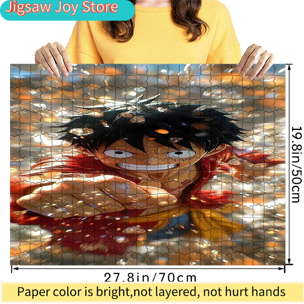 Premium Paper Jigsaw Puzzle One Piece Monkey D. Luffy Underwater Action Scene Anime Art High Quality Cardboard Puzzle for Family
Premium Paper Jigsaw Puzzle One Piece Monkey D. Luffy Underwater Action Scene Anime Art High Quality Cardboard Puzzle for Family