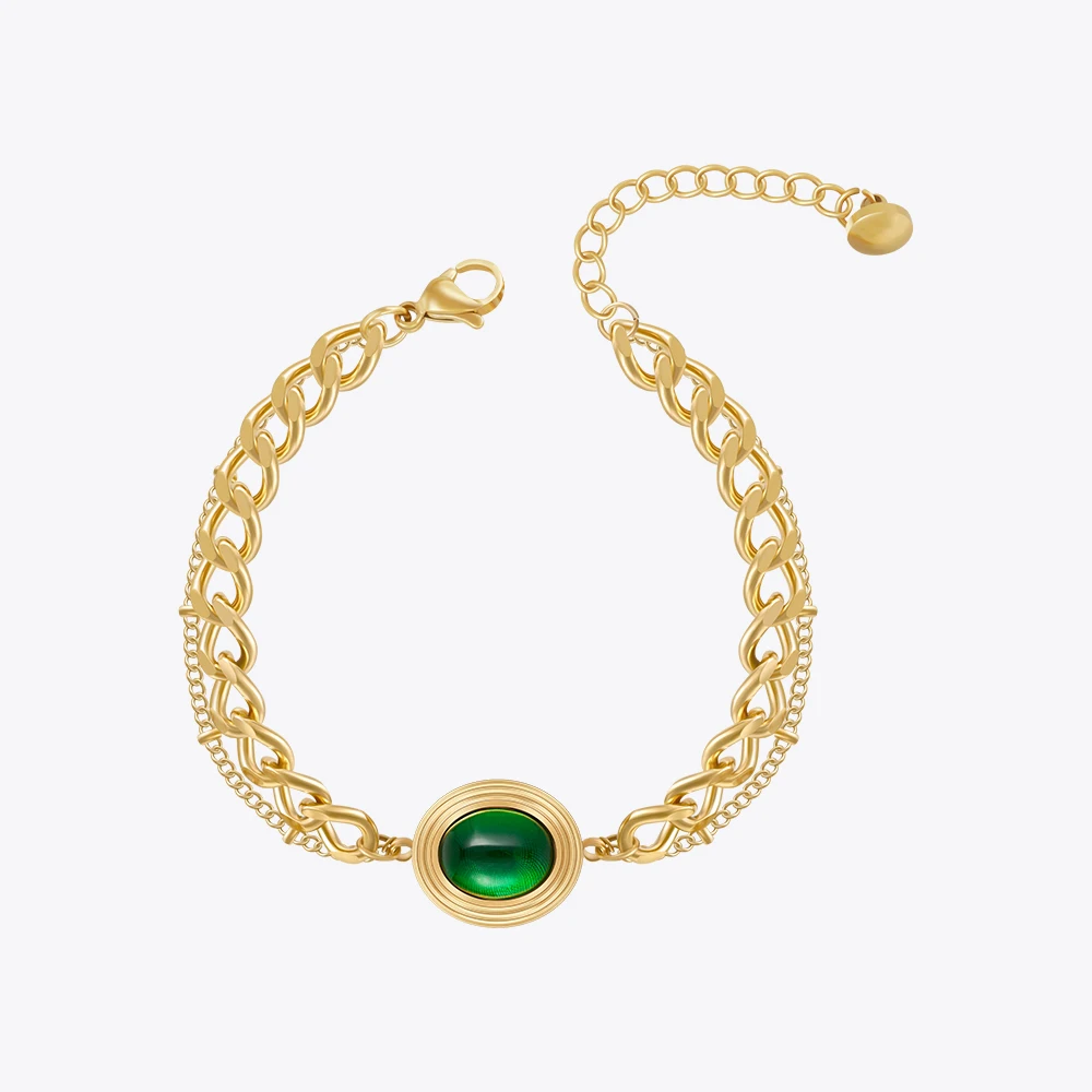 ENFASHION Pulseras винтажный овальный браслет-цепочка с цирконием для женщин, модные ювелирные изделия из нержавеющей стали 18 К с покрытием, элегантный подарок B 232353
ENFASHION Pulseras винтажный овальный браслет-цепочка с цирконием для женщин, модные ювелирные изделия из нержавеющей стали 18 К с покрытием, элегантный подарок B 232353