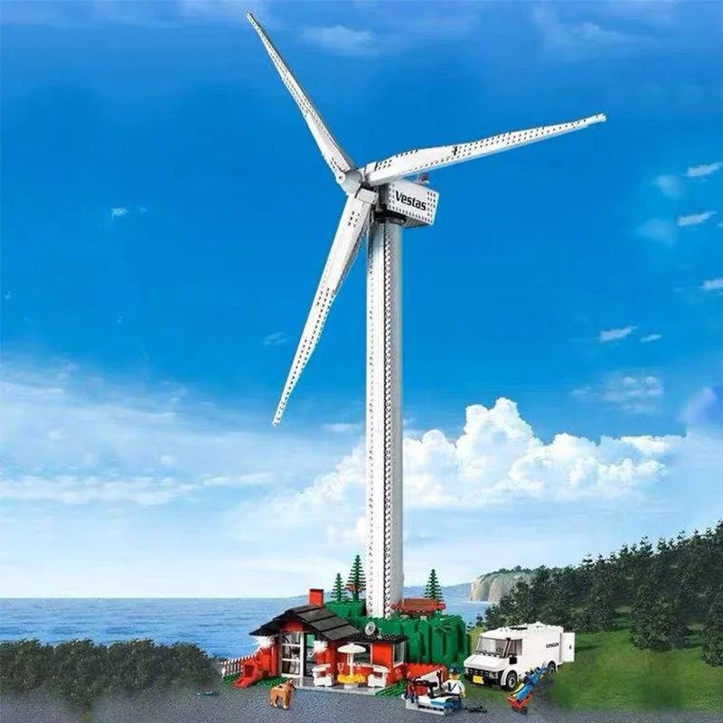 844PCS Vestas Wind Turbine Building Blocks Set Electric Windmill Generator Model Bricks Toy Kit for Boys Creative Series Gift
844PCS Vestas Wind Turbine Building Blocks Set Electric Windmill Generator Model Bricks Toy Kit for Boys Creative Series Gift