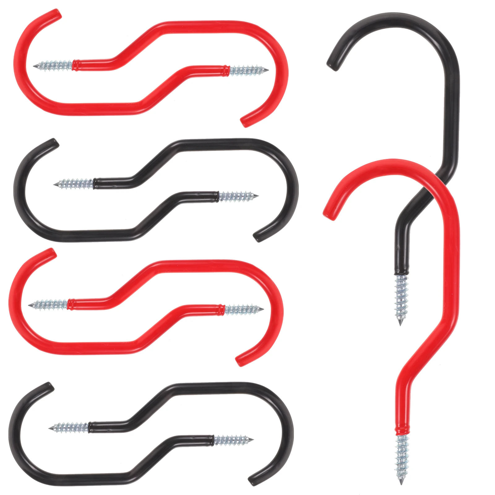 10 Pcs Metal Wall Hooks Bike Garage Heavy Duty Hangers Coat Holder PVC Coated Oil Resistant Storage Shed Mount Concrete Wooden
10 Pcs Metal Wall Hooks Bike Garage Heavy Duty Hangers Coat Holder PVC Coated Oil Resistant Storage Shed Mount Concrete Wooden