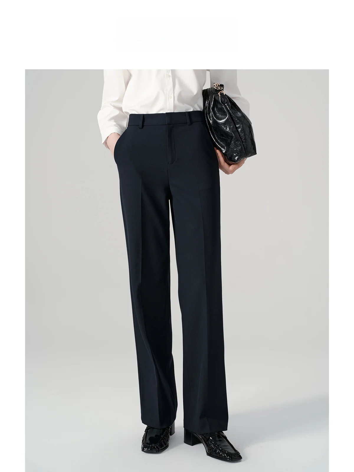 LeLenth High Waist Straight Leg Suit Pants Women's Thickened Loose Slimming Business Interview Professional Black Suit Pants
LeLenth High Waist Straight Leg Suit Pants Women's Thickened Loose Slimming Business Interview Professional Black Suit Pants