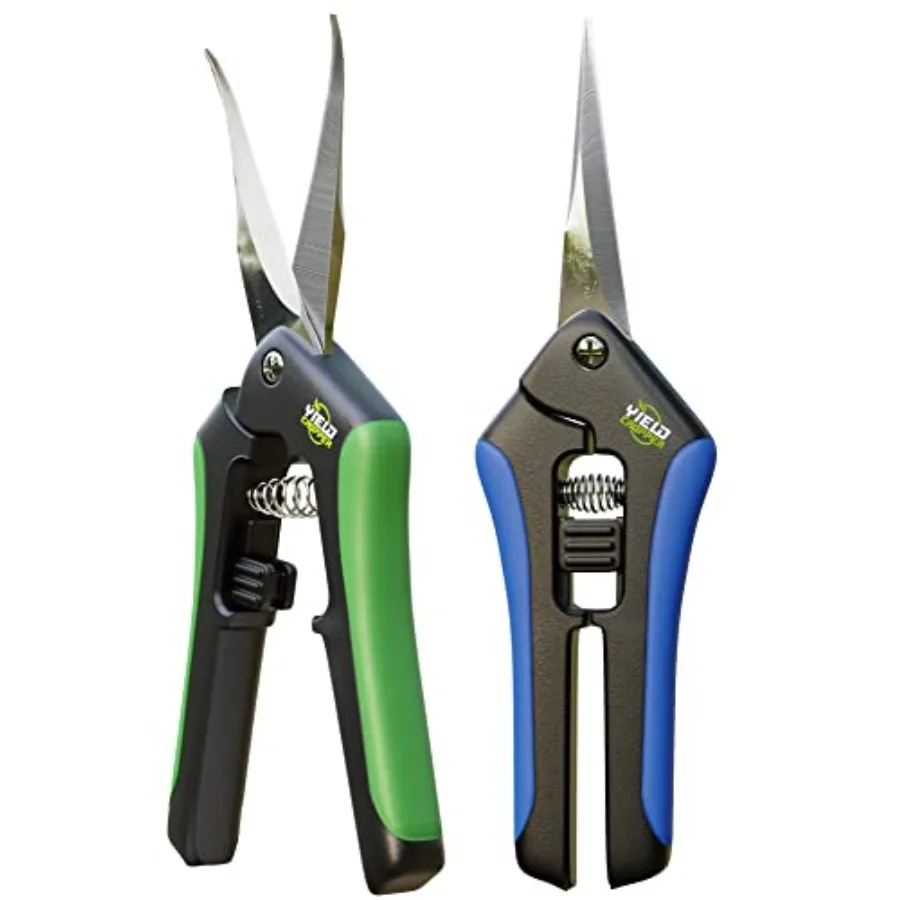 Hydroponic 2Pack Microtip Straight blade/Curved Blade Flower Leaf Trimmer Pruning Shears by
Hydroponic 2Pack Microtip Straight blade/Curved Blade Flower Leaf Trimmer Pruning Shears by