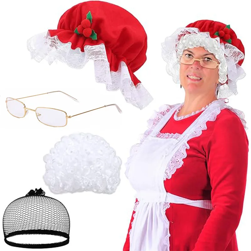 Synthetic Wig for Christmas Elderly Costume, Mrs. C-Inspired White Curly Hair, Santa Dress Up, Party Cosplay, Heat Resistant
Synthetic Wig for Christmas Elderly Costume, Mrs. C-Inspired White Curly Hair, Santa Dress Up, Party Cosplay, Heat Resistant