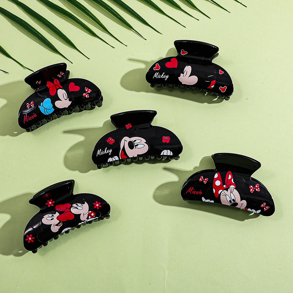 1PC/5PCS Disney cartoon Mickey and Minnie cartoon character hair claws, black acrylic sweet hair claws, 
1PC/5PCS Disney cartoon Mickey and Minnie cartoon character hair claws, black acrylic sweet hair claws,
