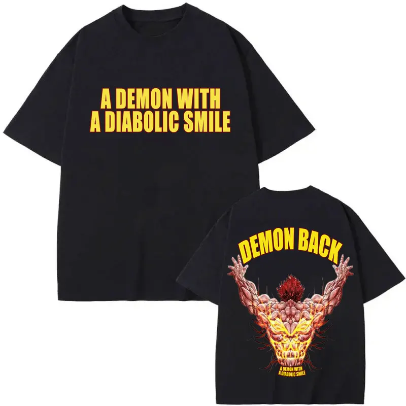 Anime Baki The Grappler Graphic T Shirts Yujiro Hanma Gym T-shirts Men Women Clothing Fashion Y2k Oversized T-shirt Streetwear
Anime Baki The Grappler Graphic T Shirts Yujiro Hanma Gym T-shirts Men Women Clothing Fashion Y2k Oversized T-shirt Streetwear