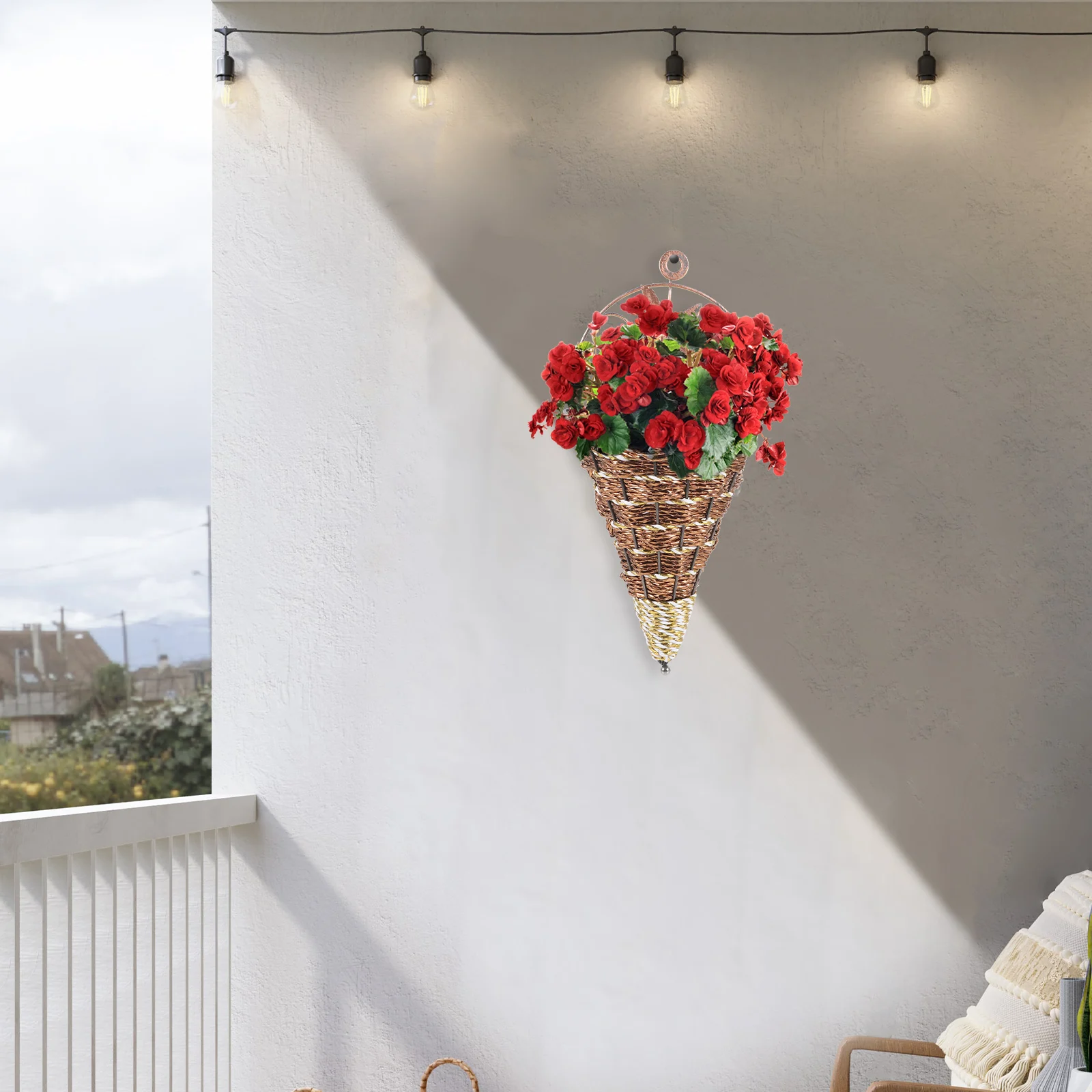 2pcs Rattan Wall Hanging Flowerpot Planters Plastic Decorative Indoor Space Saving Light Durable Wall-Mounted Planter Hanging
2pcs Rattan Wall Hanging Flowerpot Planters Plastic Decorative Indoor Space Saving Light Durable Wall-Mounted Planter Hanging