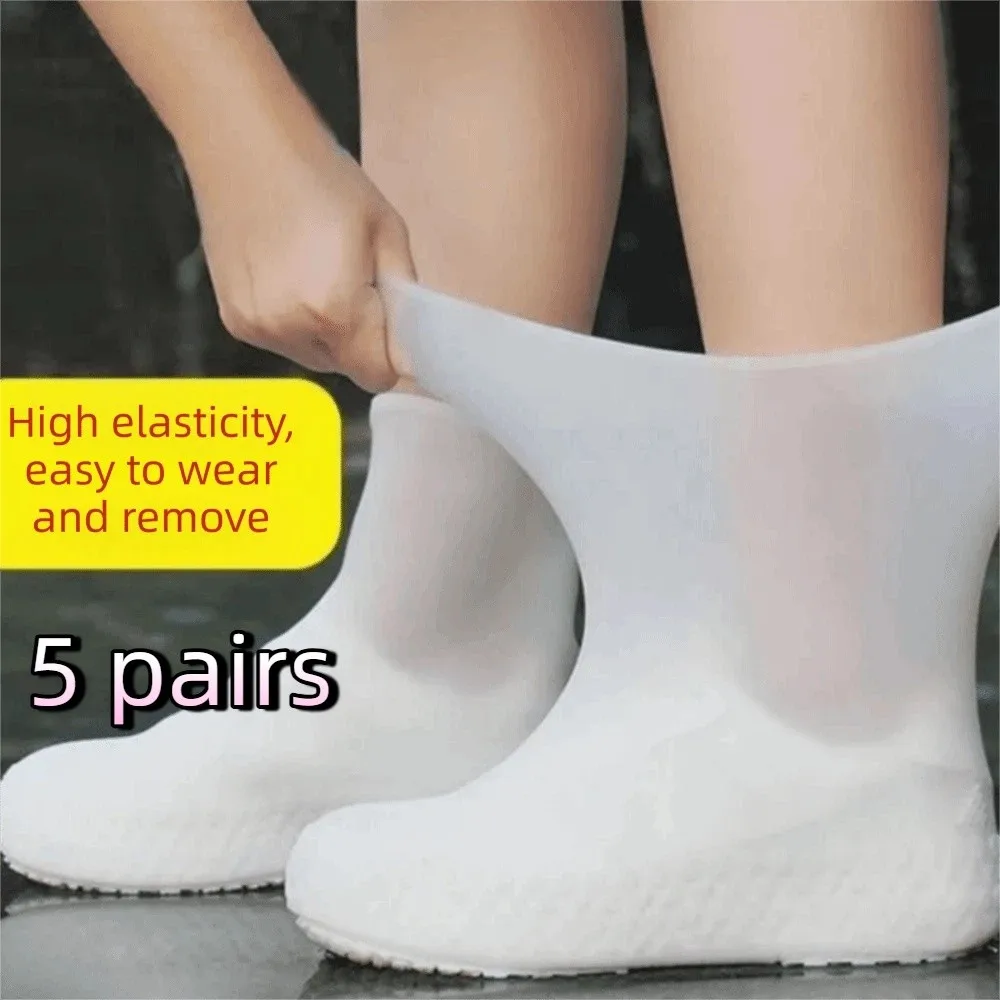 5Pairs Reusable Silicone Shoe Covers Non-Slip Elastic Material Waterproof Shoe Covers Foldable Durable Rubber Rain Boot Covers
5Pairs Reusable Silicone Shoe Covers Non-Slip Elastic Material Waterproof Shoe Covers Foldable Durable Rubber Rain Boot Covers