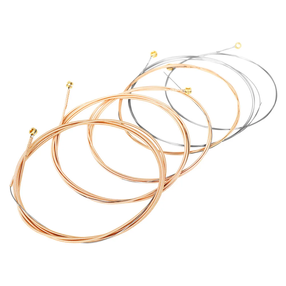 6Pcs Professional Folk Guitar Strings Metal Acoustic Replacement Strings for Clear Sound Comfortable Playing Experience
6Pcs Professional Folk Guitar Strings Metal Acoustic Replacement Strings for Clear Sound Comfortable Playing Experience