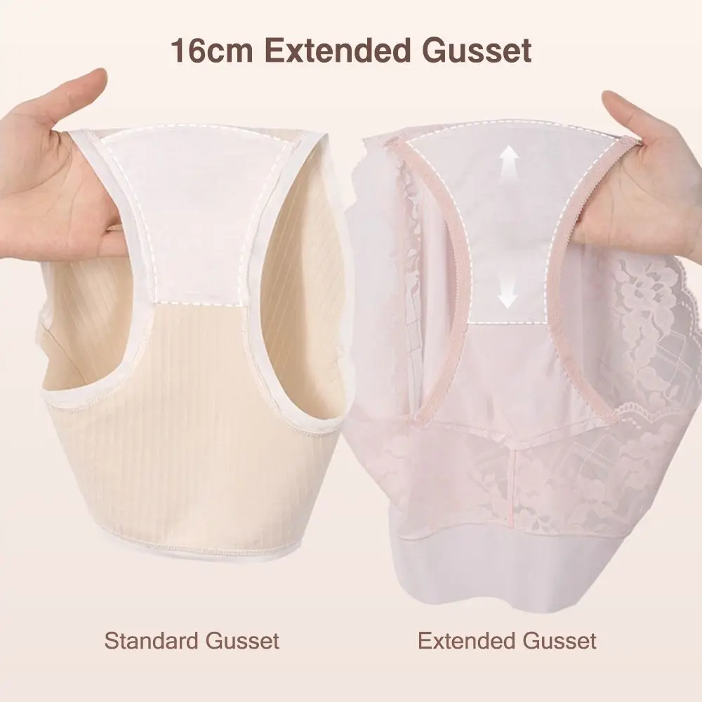 High Waist Women's Panties Cotton Antibacterial Plus Size Lace Underpants Extra Long Crotch Ladies Seamless Briefs for Women
High Waist Women's Panties Cotton Antibacterial Plus Size Lace Underpants Extra Long Crotch Ladies Seamless Briefs for Women