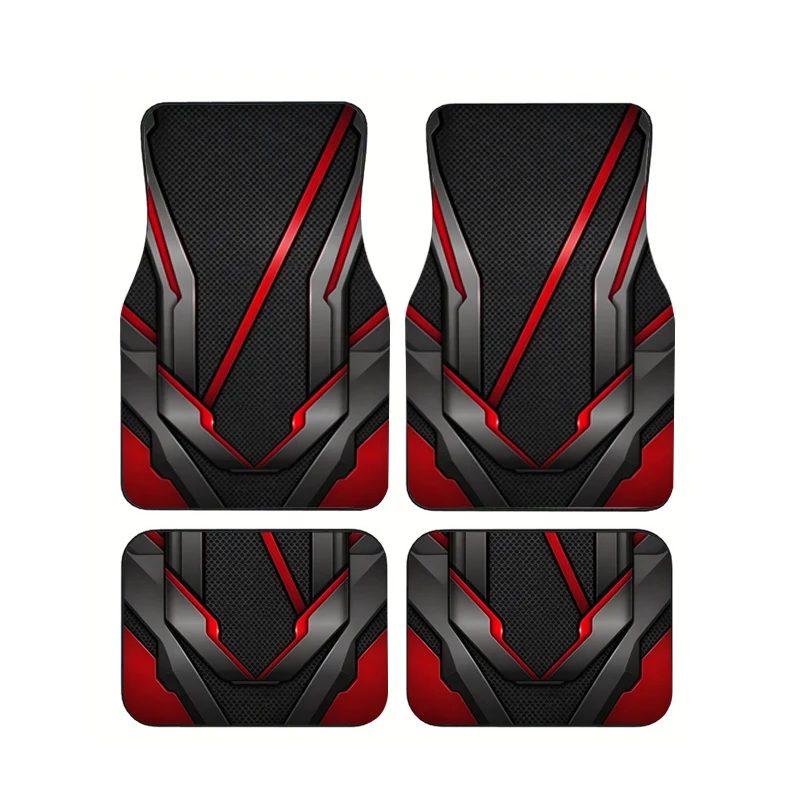 Mecha Armor Panel Racing Car Floor Mats 4PCS Universal Waterproof Anti Slip Wear Auto Foot Carpets Set Vehicle Interior Liners
Mecha Armor Panel Racing Car Floor Mats 4PCS Universal Waterproof Anti Slip Wear Auto Foot Carpets Set Vehicle Interior Liners