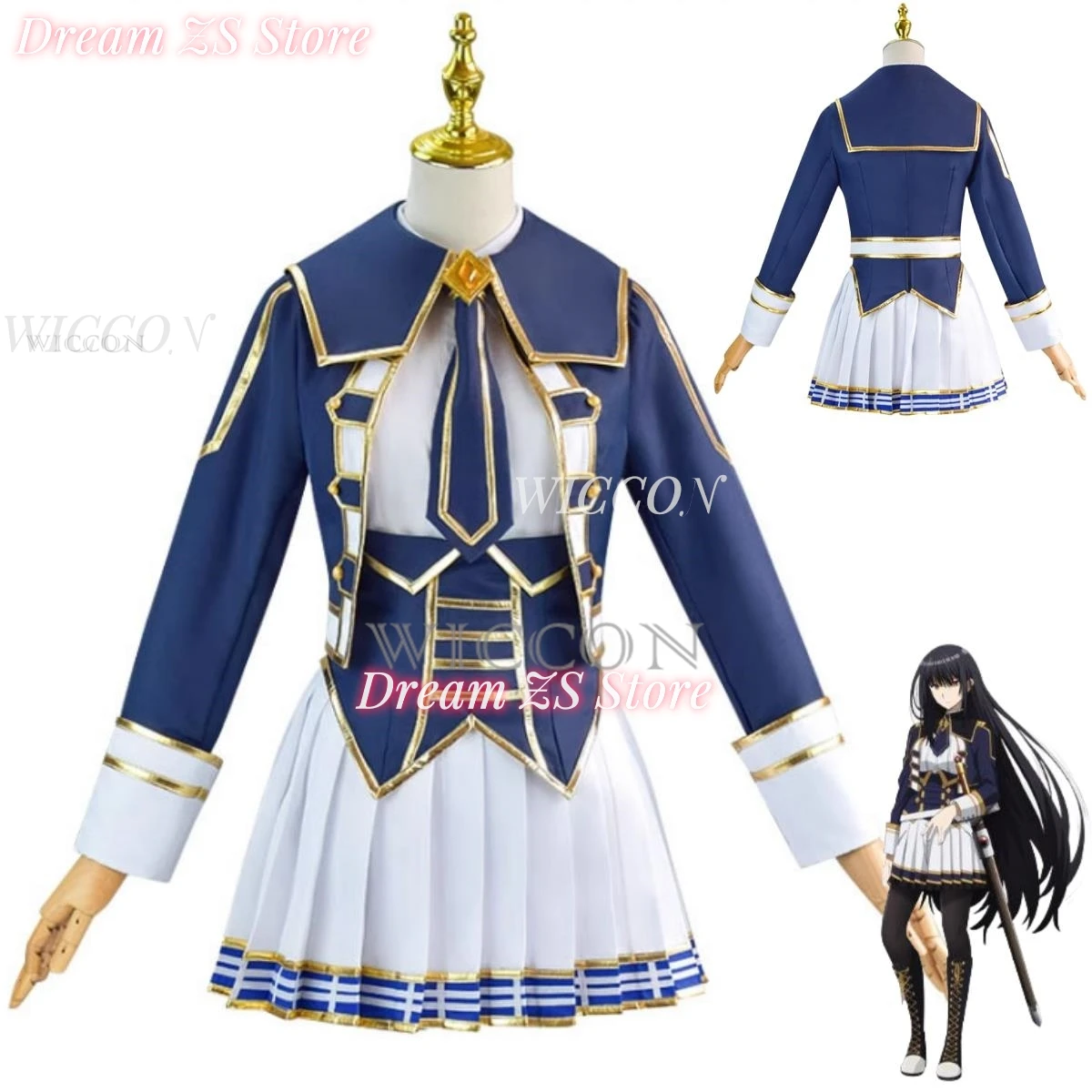 Anime The Eminence in Shadow Claire Kageno Cosplay Costume Blue Fighting Uniform Skirt Adult Woman Kawaii Halloween Suit
Anime The Eminence in Shadow Claire Kageno Cosplay Costume Blue Fighting Uniform Skirt Adult Woman Kawaii Halloween Suit