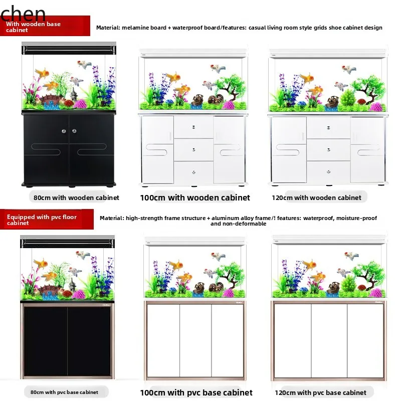 F1 small and medium-sized fish tank aquarium large living room household fish tank goldfish tank with cabinet
F1 small and medium-sized fish tank aquarium large living room household fish tank goldfish tank with cabinet