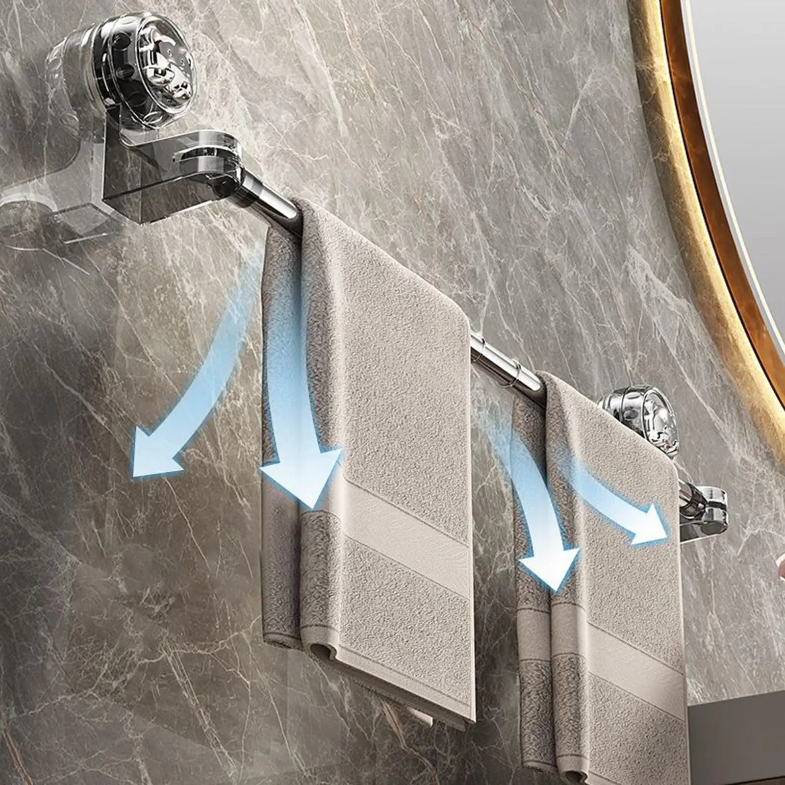 Вешалка для полотенец для ванной комнаты, вешалка для полотенец для ванной комнаты, настенная присоска, регулируемый держатель, органайзер для хранения халатов, одежды
Вешалка для полотенец для ванной комнаты, вешалка для полотенец для ванной комнаты, настенная присоска, регулируемый держатель, органайзер для хранения халатов, одежды