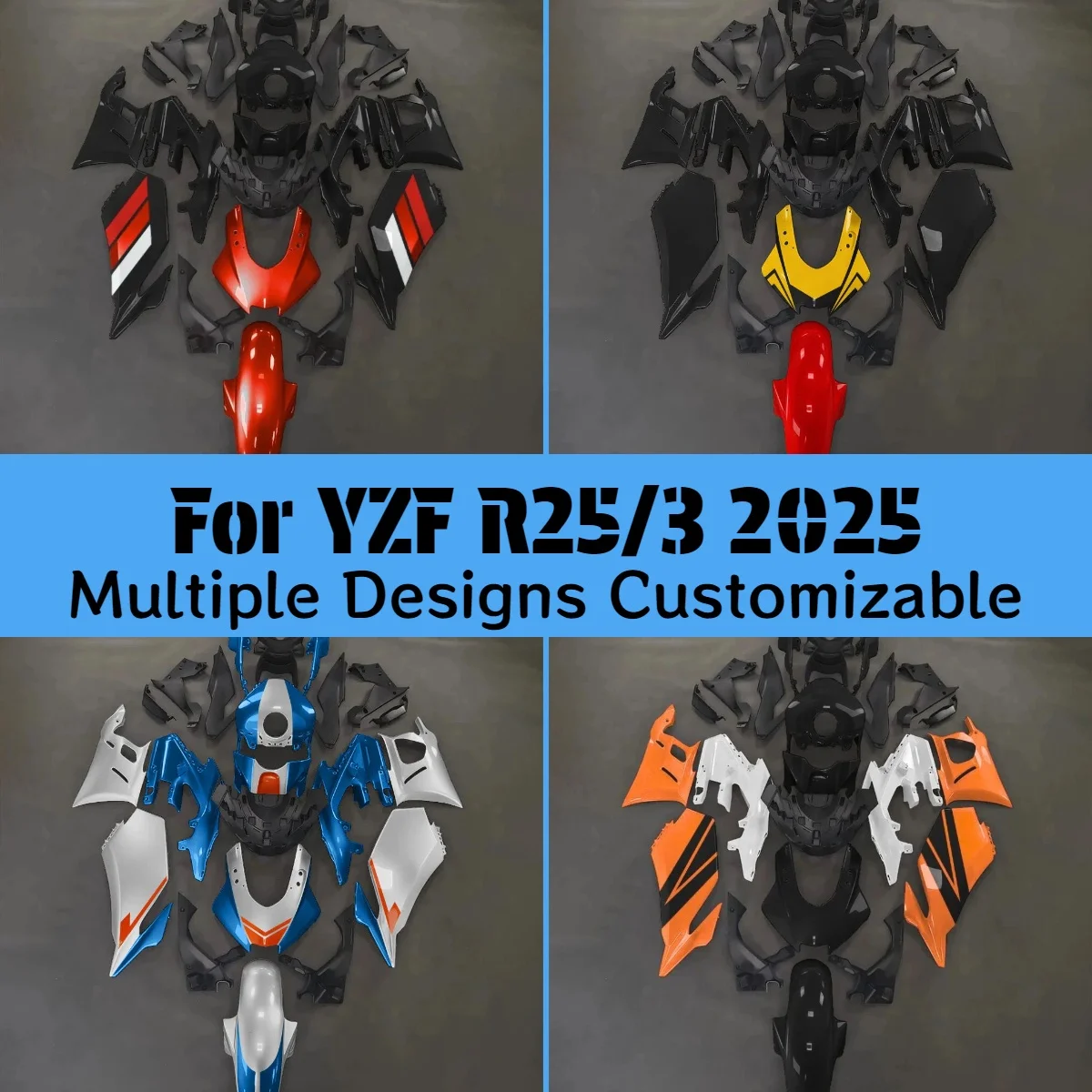 For YAMAHA YZFR25 R3 2025 Aftermarket Fairing Kit YZFR3 R25 25 Motorcycle Customized Body Parts Fairings
For YAMAHA YZFR25 R3 2025 Aftermarket Fairing Kit YZFR3 R25 25 Motorcycle Customized Body Parts Fairings