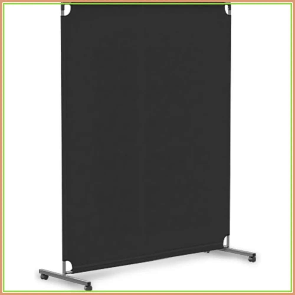 50" Rolling Privacy Room Divider - Freestanding Office Partition with Blackout Screen, Sturdy Iron Frame, Wheels
50" Rolling Privacy Room Divider - Freestanding Office Partition with Blackout Screen, Sturdy Iron Frame, Wheels