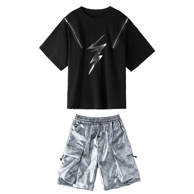 Kids Hip Hop Dance Wear White Black Zipper T-Shirt Silver Tie Dye Parachute Cargo Pants Shorts Boy Girl
Kids Hip Hop Dance Wear White Black Zipper T-Shirt Silver Tie Dye Parachute Cargo Pants Shorts Boy Girl
