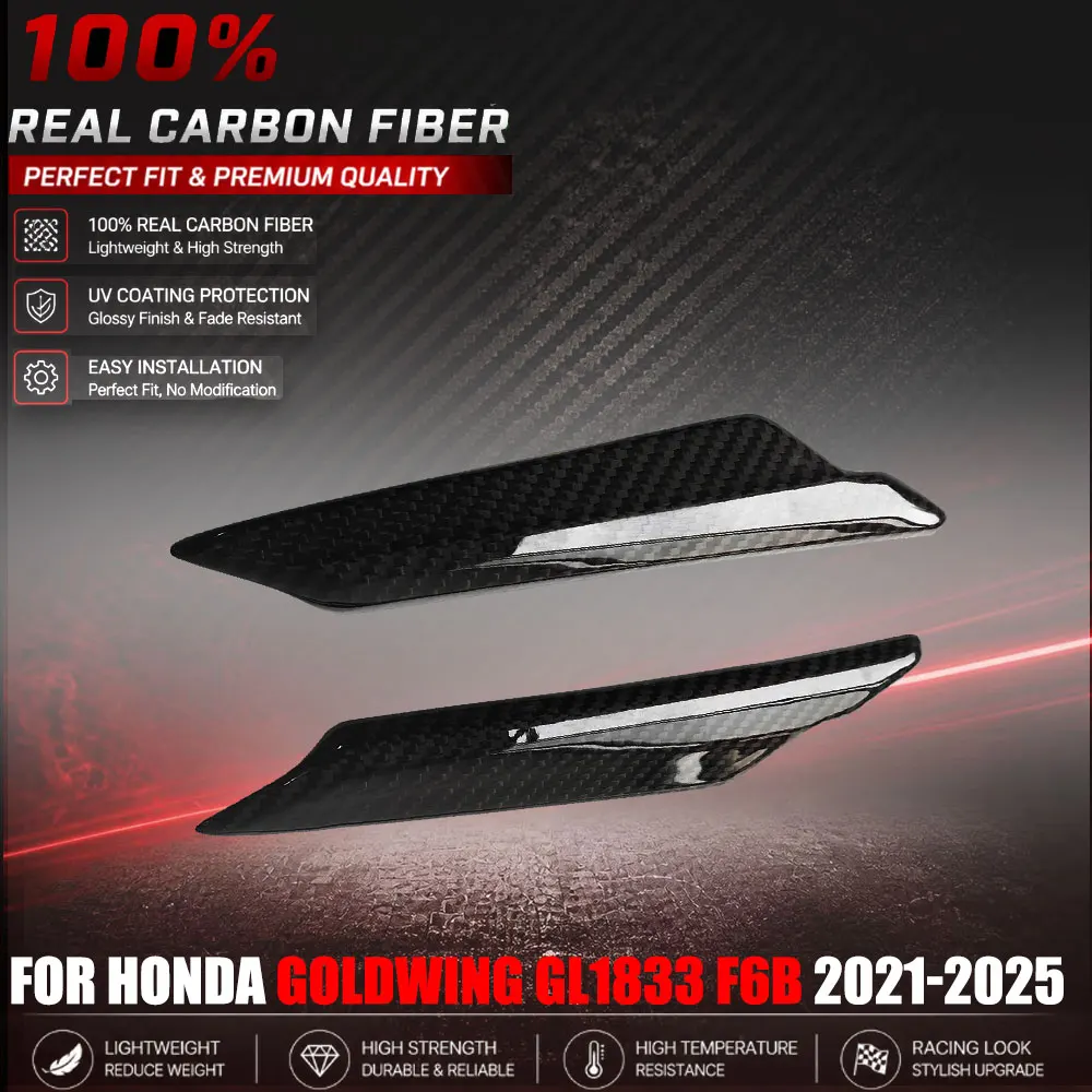 3K Carbon Fiber Motorcycle Rearview Mirror Trim Cover For HONDA Goldwing GL1833 F6B 2021-2025
3K Carbon Fiber Motorcycle Rearview Mirror Trim Cover For HONDA Goldwing GL1833 F6B 2021-2025