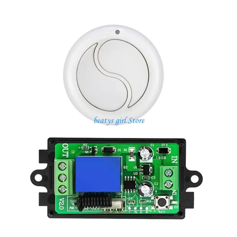 C7AB Wireless Remote Switches Set DC12V Transmitter & Receiver Single Channel 433MHz for Ceiling Light Indoor Spotlights
C7AB Wireless Remote Switches Set DC12V Transmitter & Receiver Single Channel 433MHz for Ceiling Light Indoor Spotlights
