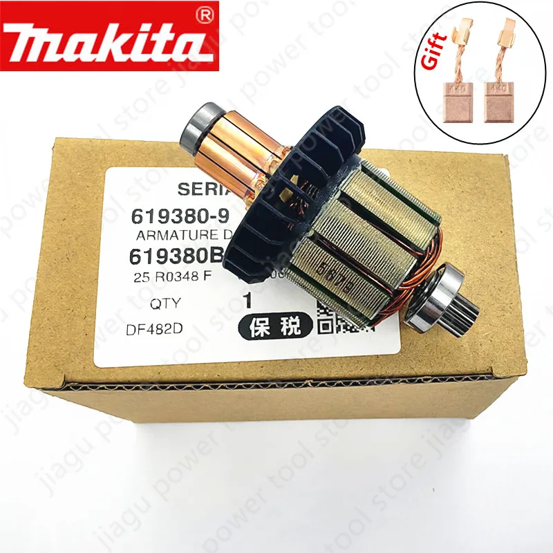 Makita Rotor Armature Anchor With CB-440 Carbon Brush For DDF482 DF482D DHP482 DDF482Z 619380-9 619583-5 Drill Screwdriver
Makita Rotor Armature Anchor With CB-440 Carbon Brush For DDF482 DF482D DHP482 DDF482Z 619380-9 619583-5 Drill Screwdriver