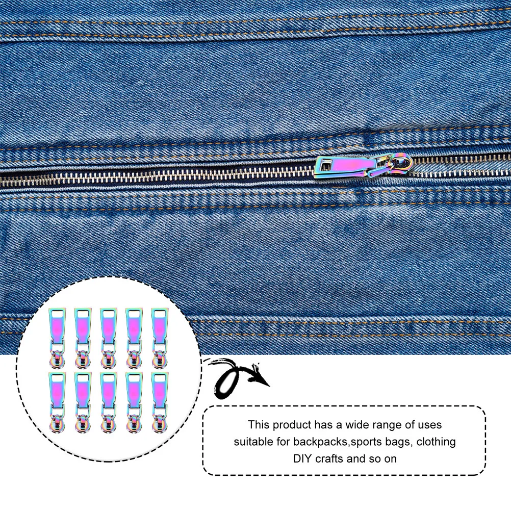 10Pcs Professional Metal Zipper Pulls Fine Polished for Clothing Bags Jackets Zipper Repairs Zippers for Jackets
10Pcs Professional Metal Zipper Pulls Fine Polished for Clothing Bags Jackets Zipper Repairs Zippers for Jackets