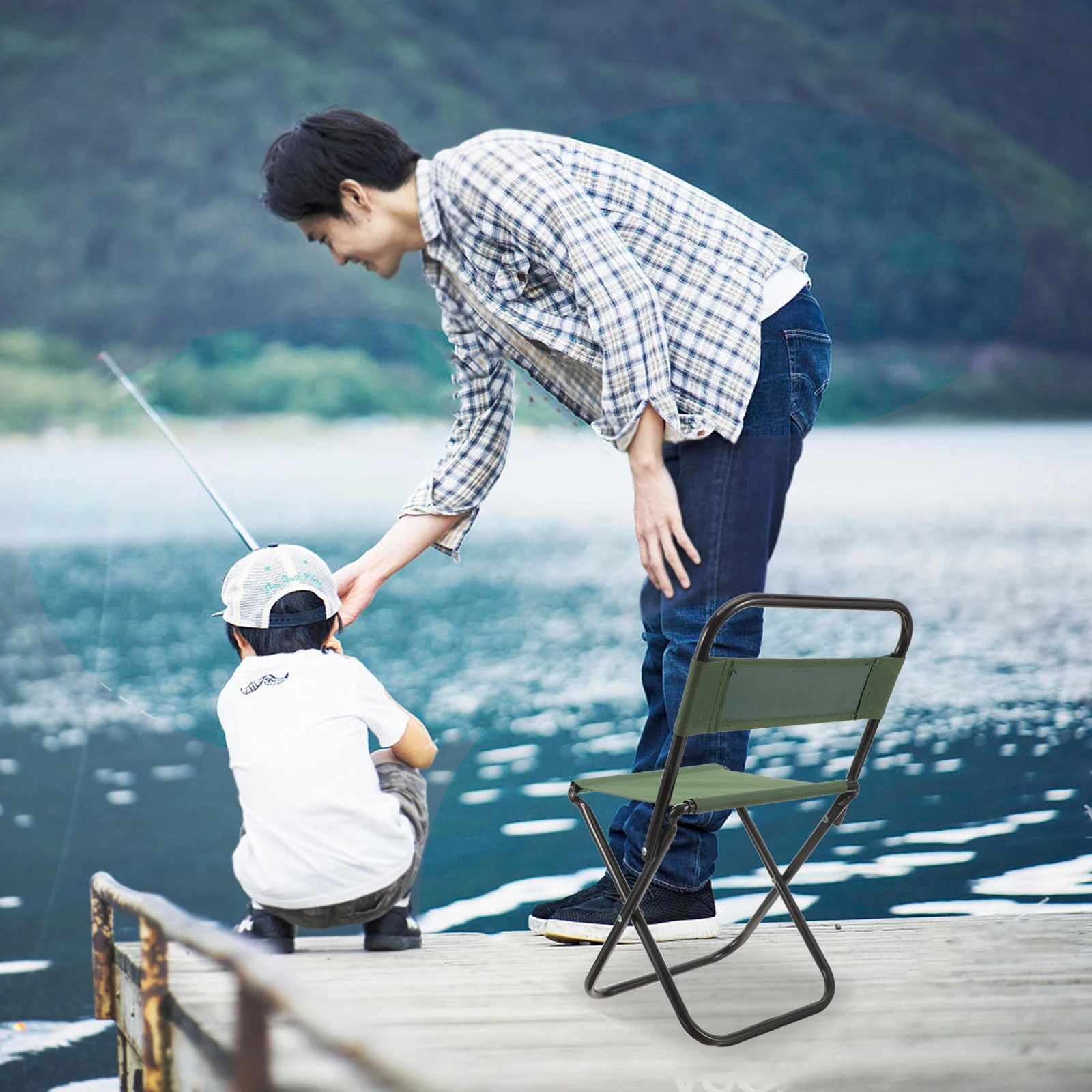Outdoor Folding Chair Compact Foldable Chairs Portable Fishing Metal Small Comfy Camping Beach Adult Green
Outdoor Folding Chair Compact Foldable Chairs Portable Fishing Metal Small Comfy Camping Beach Adult Green